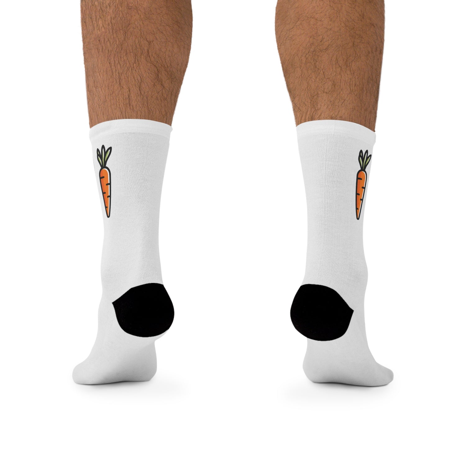 Tiny Carrot — Eco Friendly Socks (White)