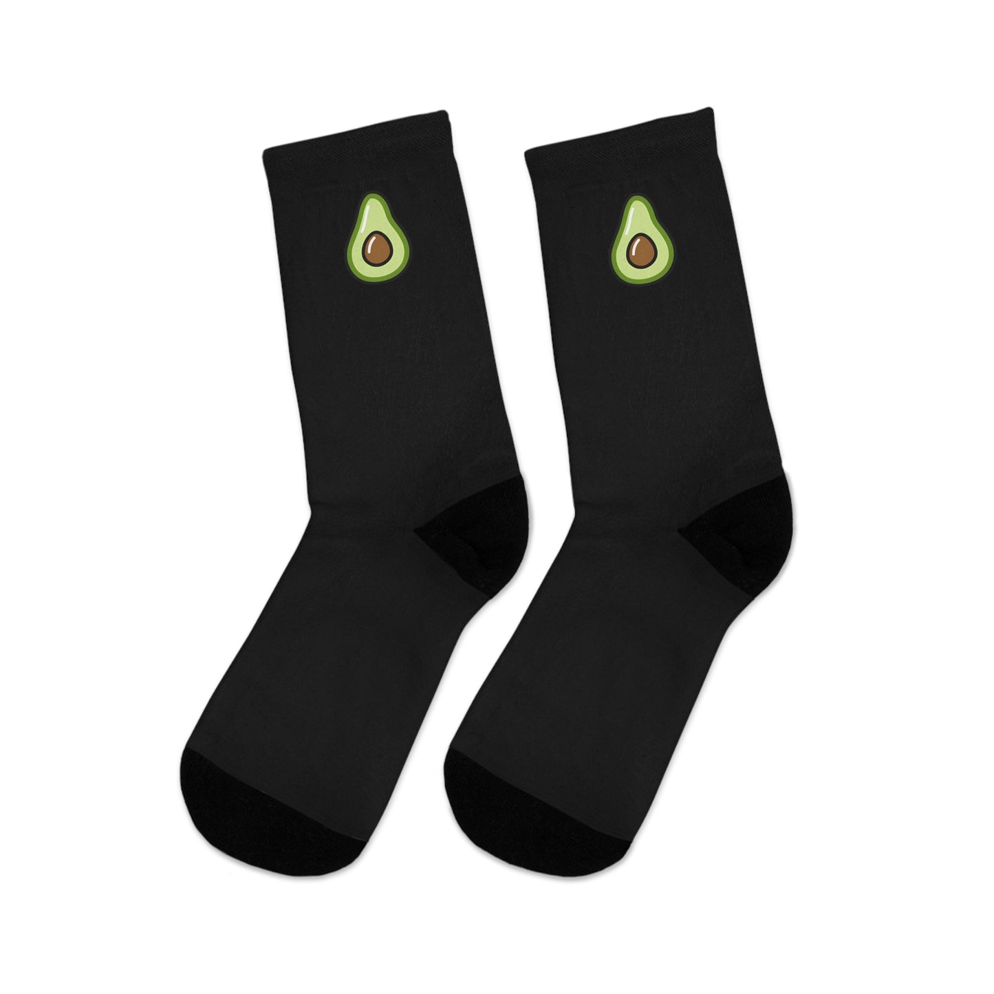 Tiny Avocado — Eco Friendly Socks (Black)