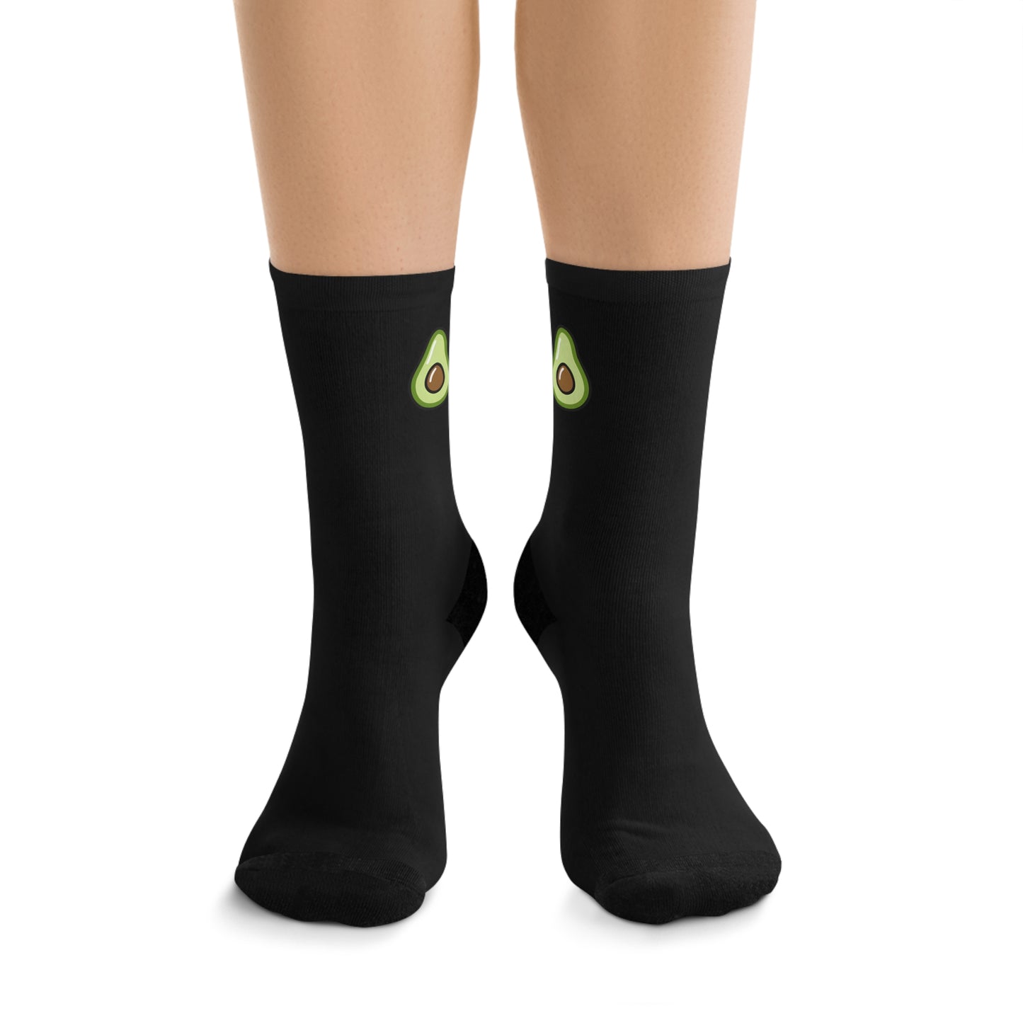 Tiny Avocado — Eco Friendly Socks (Black)