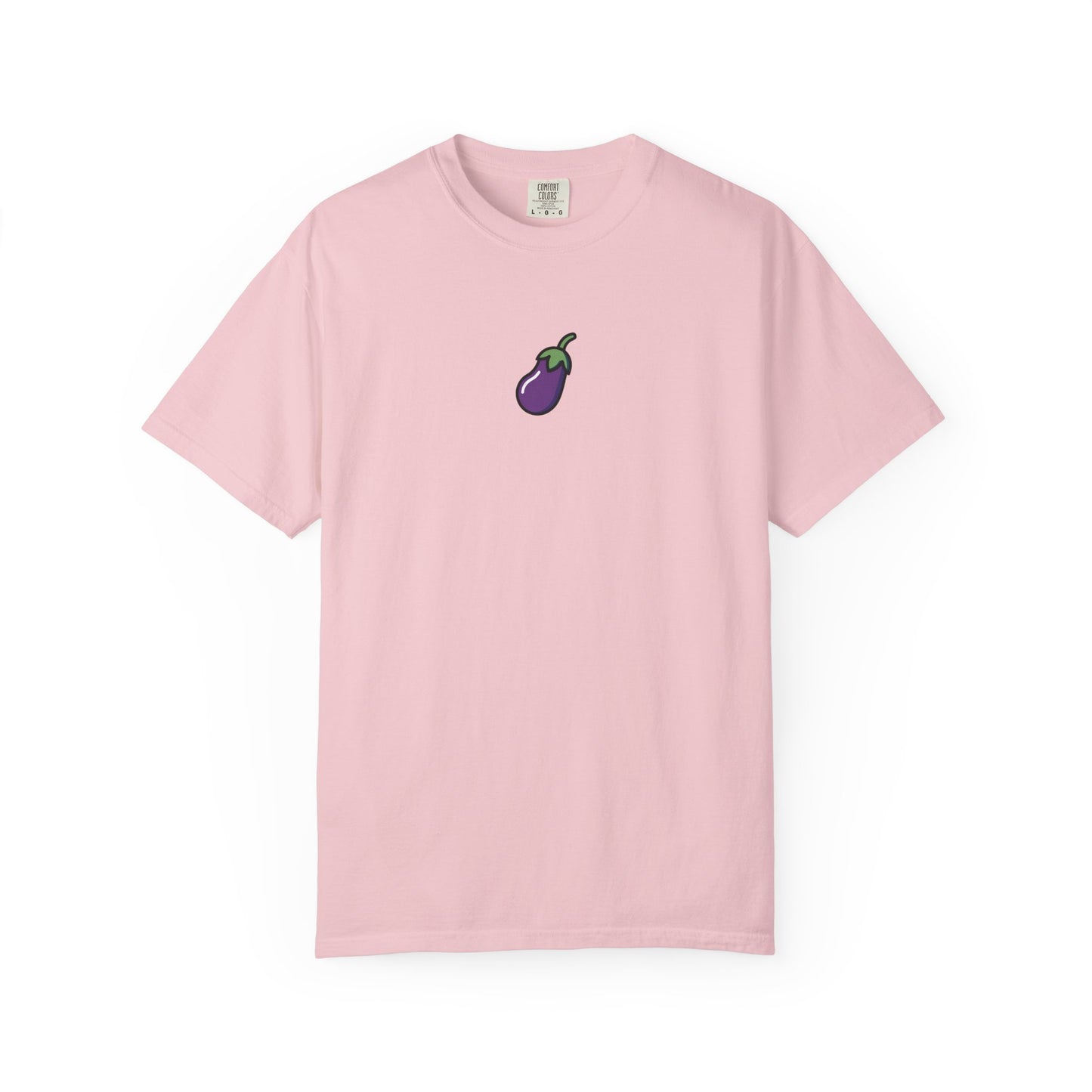 Tiny Eggplant Tee - Minimalist Vegetable Graphic Shirt