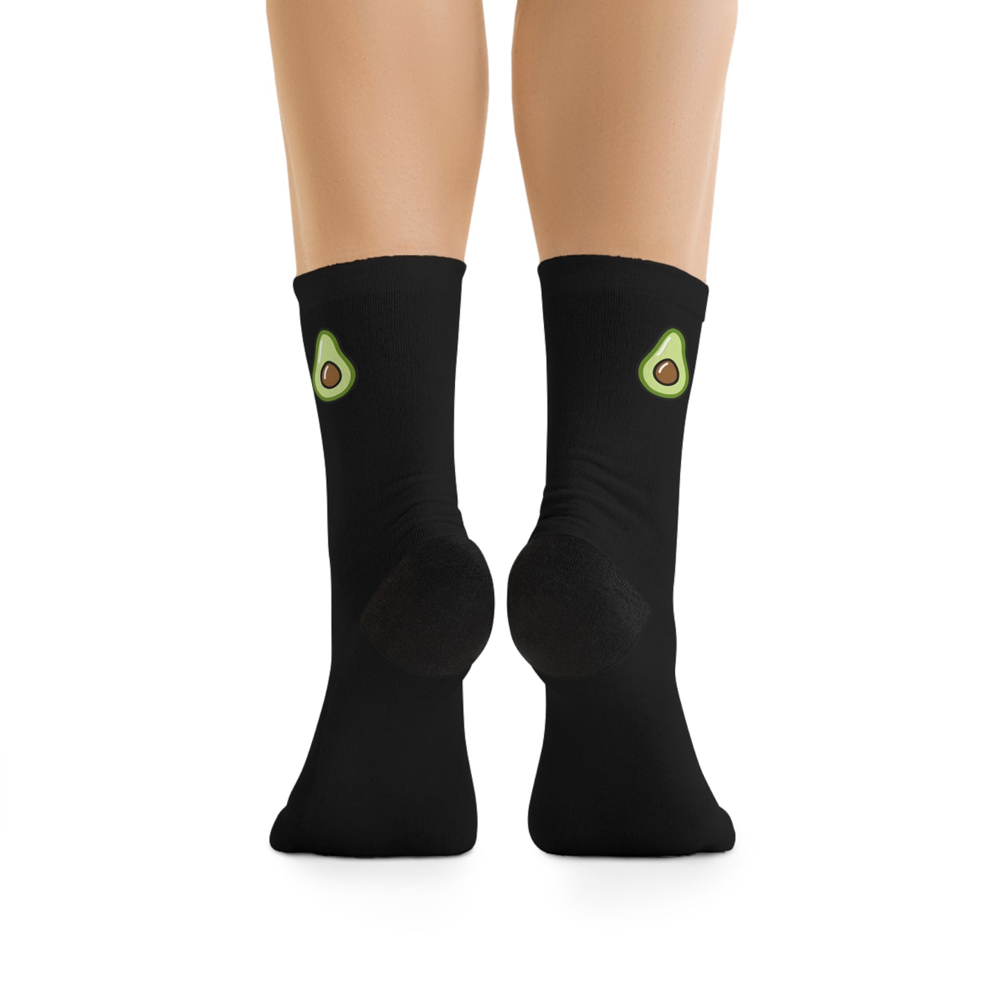 Tiny Avocado — Eco Friendly Socks (Black)