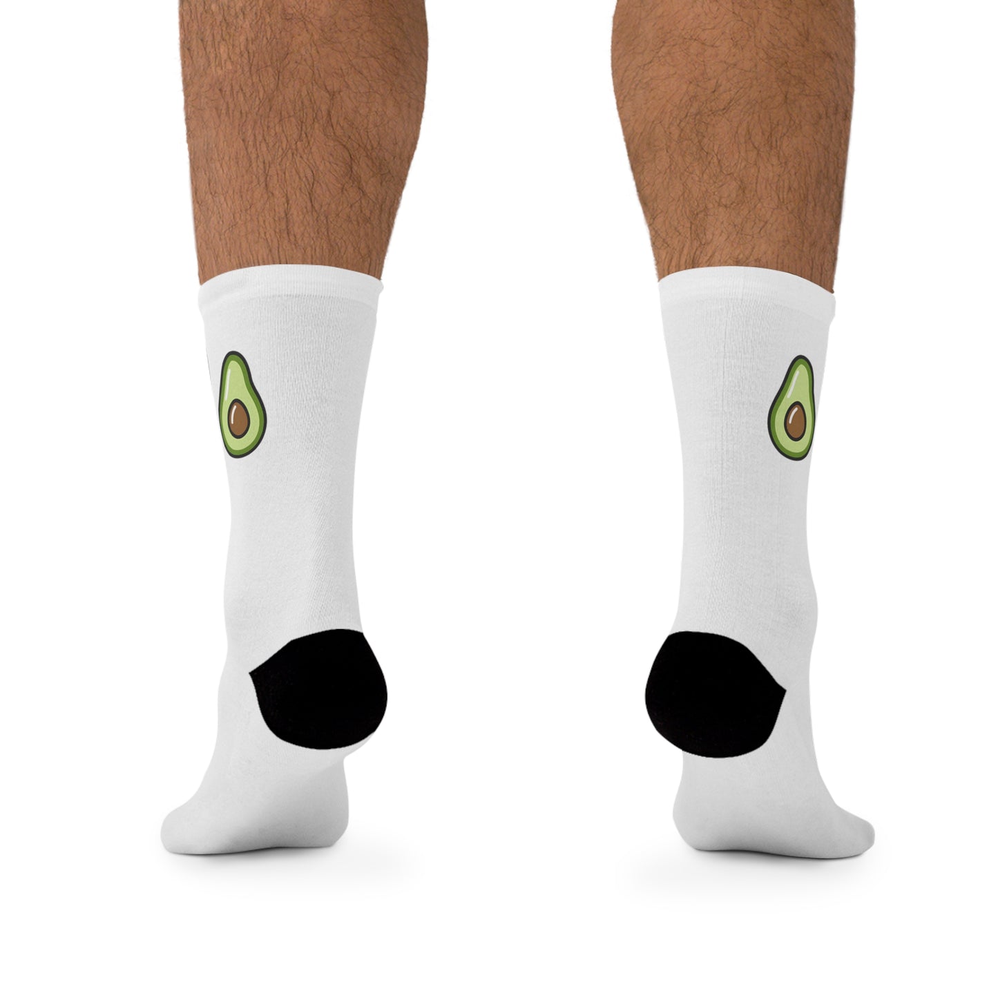 Tiny Avocado — Eco Friendly Socks (White)