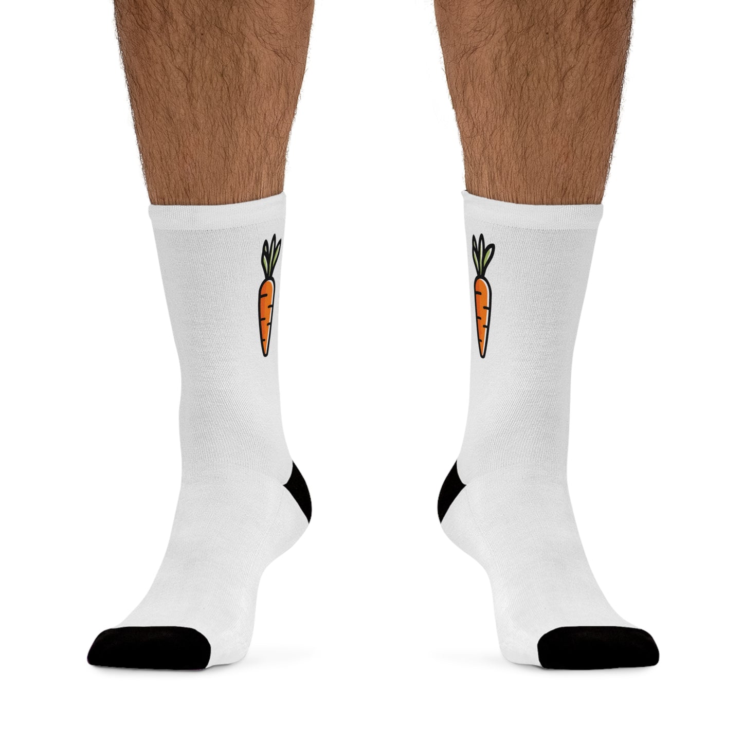 Tiny Carrot — Eco Friendly Socks (White)