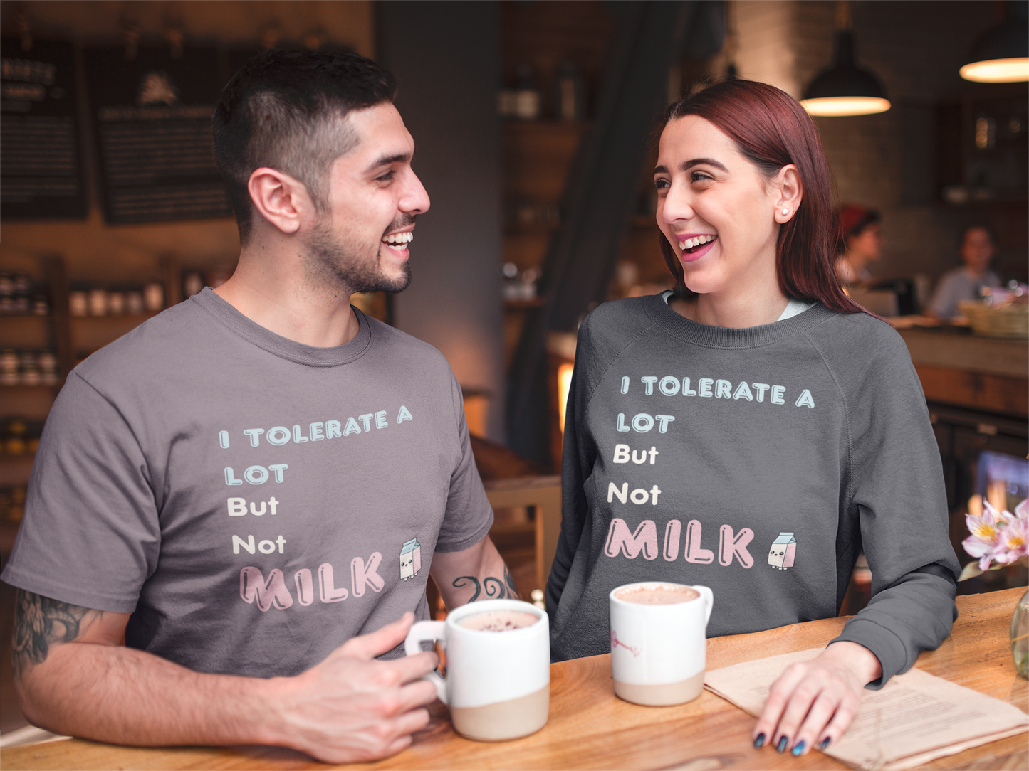 I Tolerate a Lot But Not Milk T-Shirt - Funny Vegan & Lactose Intolerant TShirt