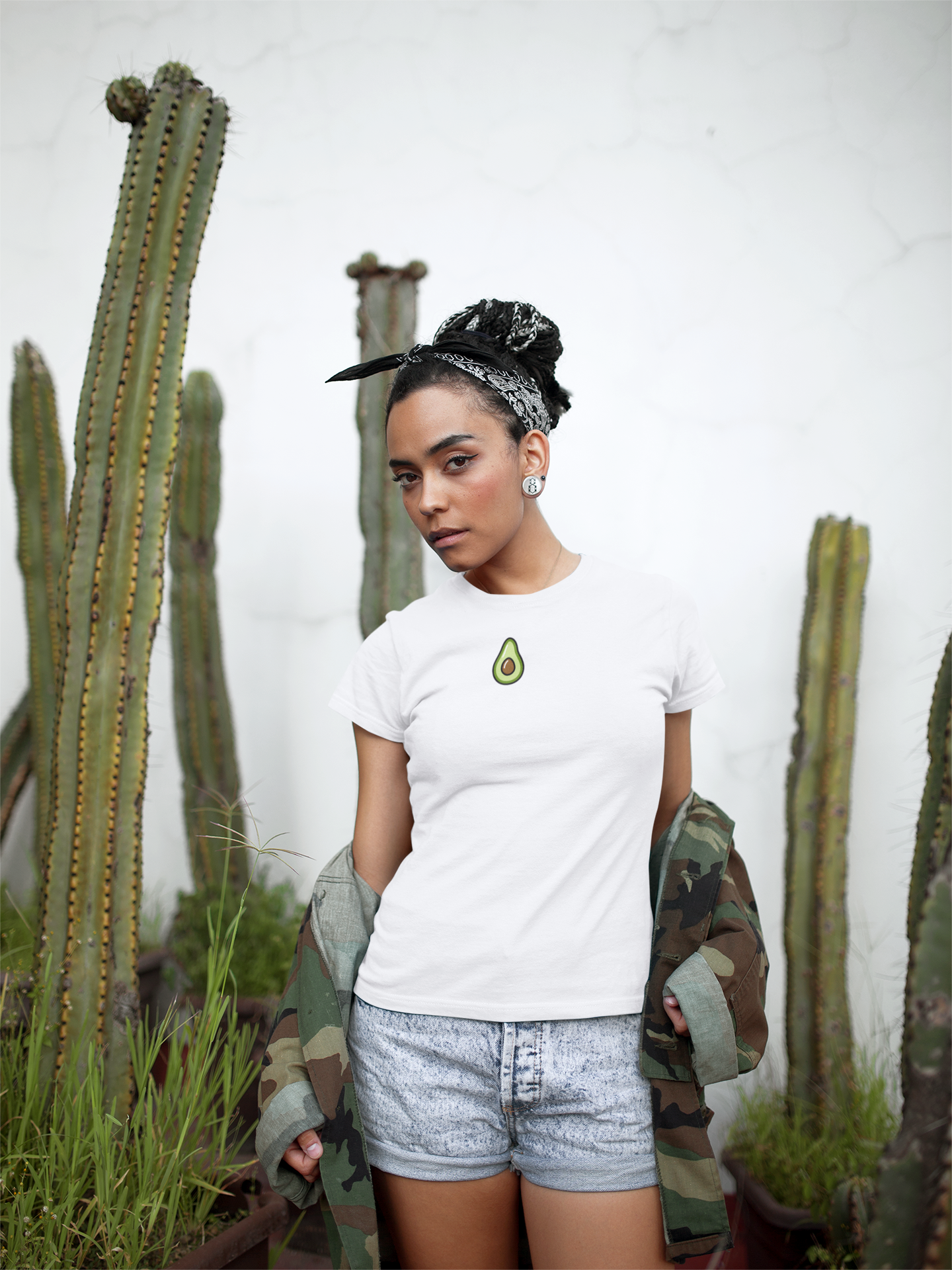 Tiny Avocado Tee - Minimalist Vegetable Graphic Shirt